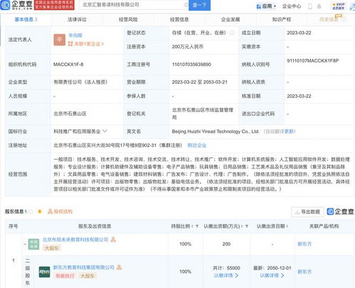 新東方在北京成立匯智易讀科技公司，聚焦軟件開發領域